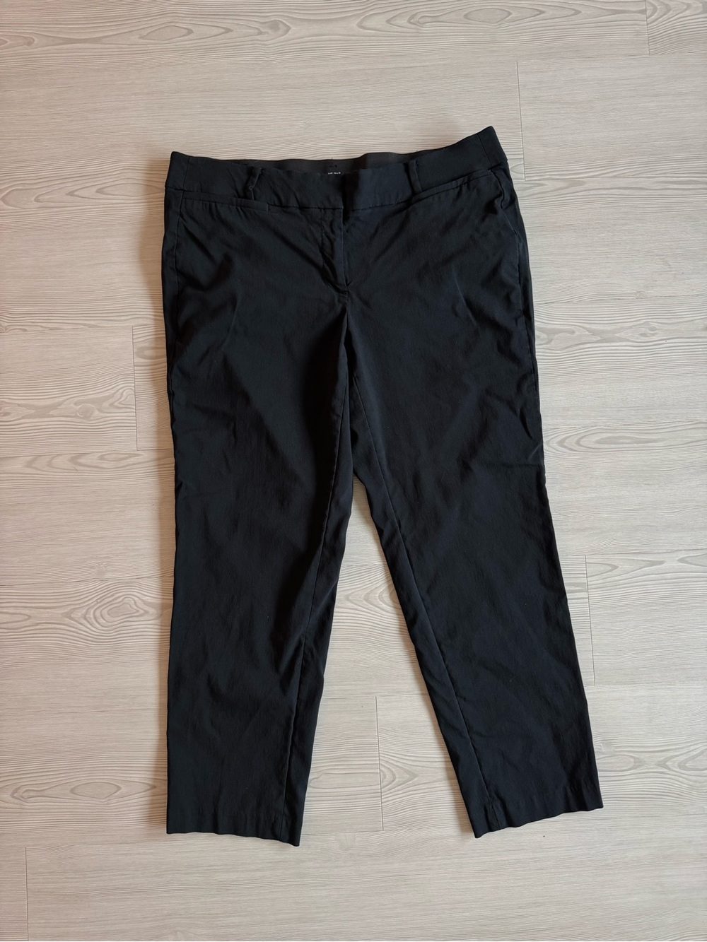 Lane Bryant Black Cropped Straight-Leg Pants